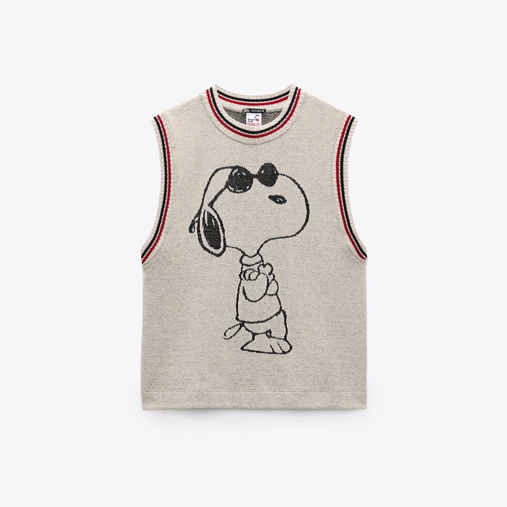 Zara knit vest - Peanuts